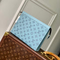 LOUIS VUITTON POCHETTE VOYAGE 26 IN SKY BLUE MONOGRAM ECLIPSE CALFSKIN