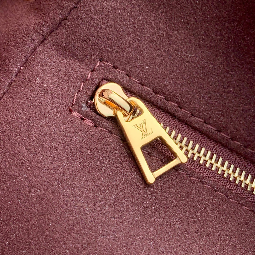 LOUIS VUITTON ANYTIME PM 34 IN ASH BROWN MONOGRAM EMPREINTE CALFSKIN