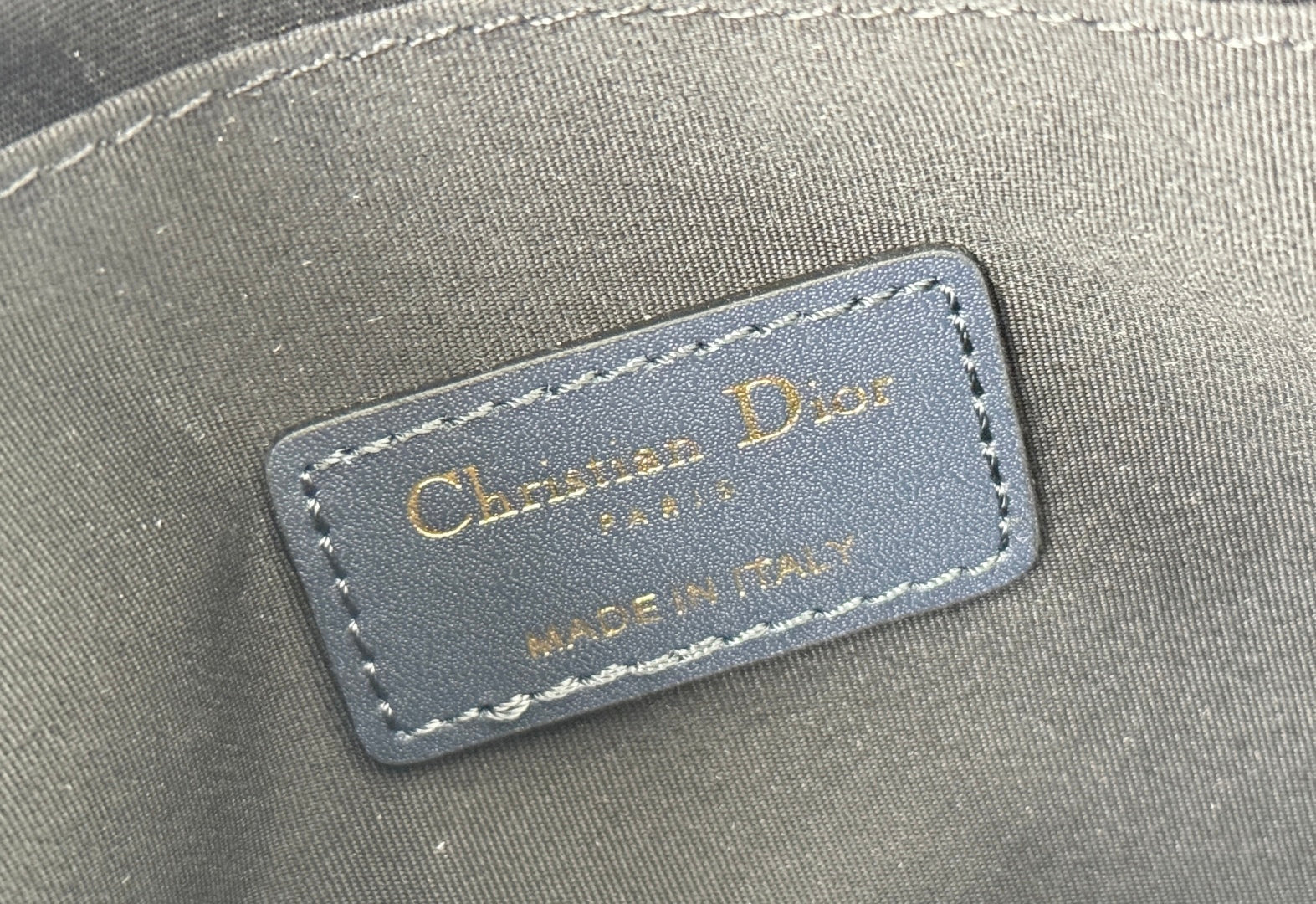 DIOR 25S 30 MONTAIGNE CLUTCH BAG 24 IN BLUE  OBLIQUE JACQUARD