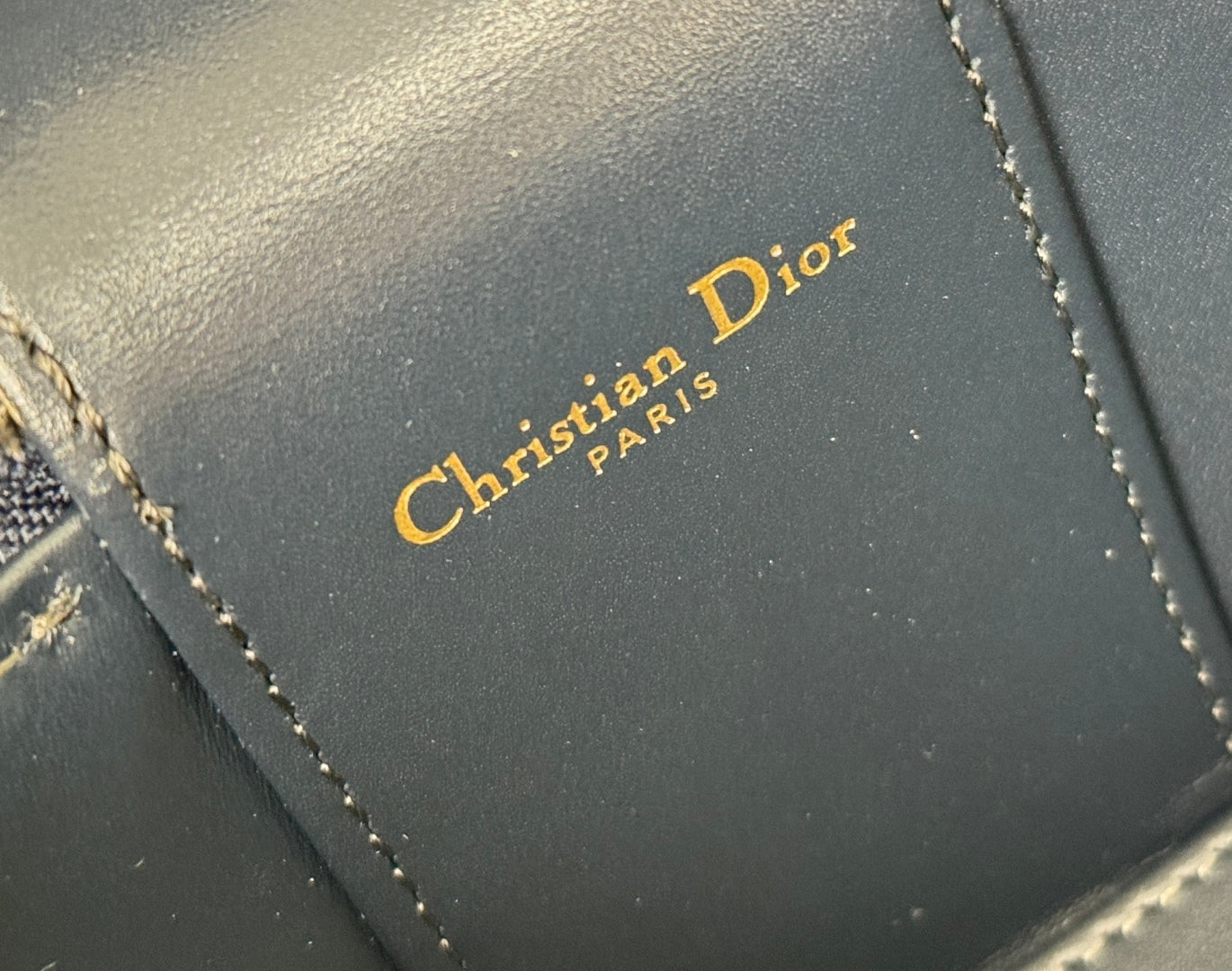 DIOR 25S CD SIGNATURE VANITY 16 IN BLUE  OBLIQUE JACQUARD CANVAS