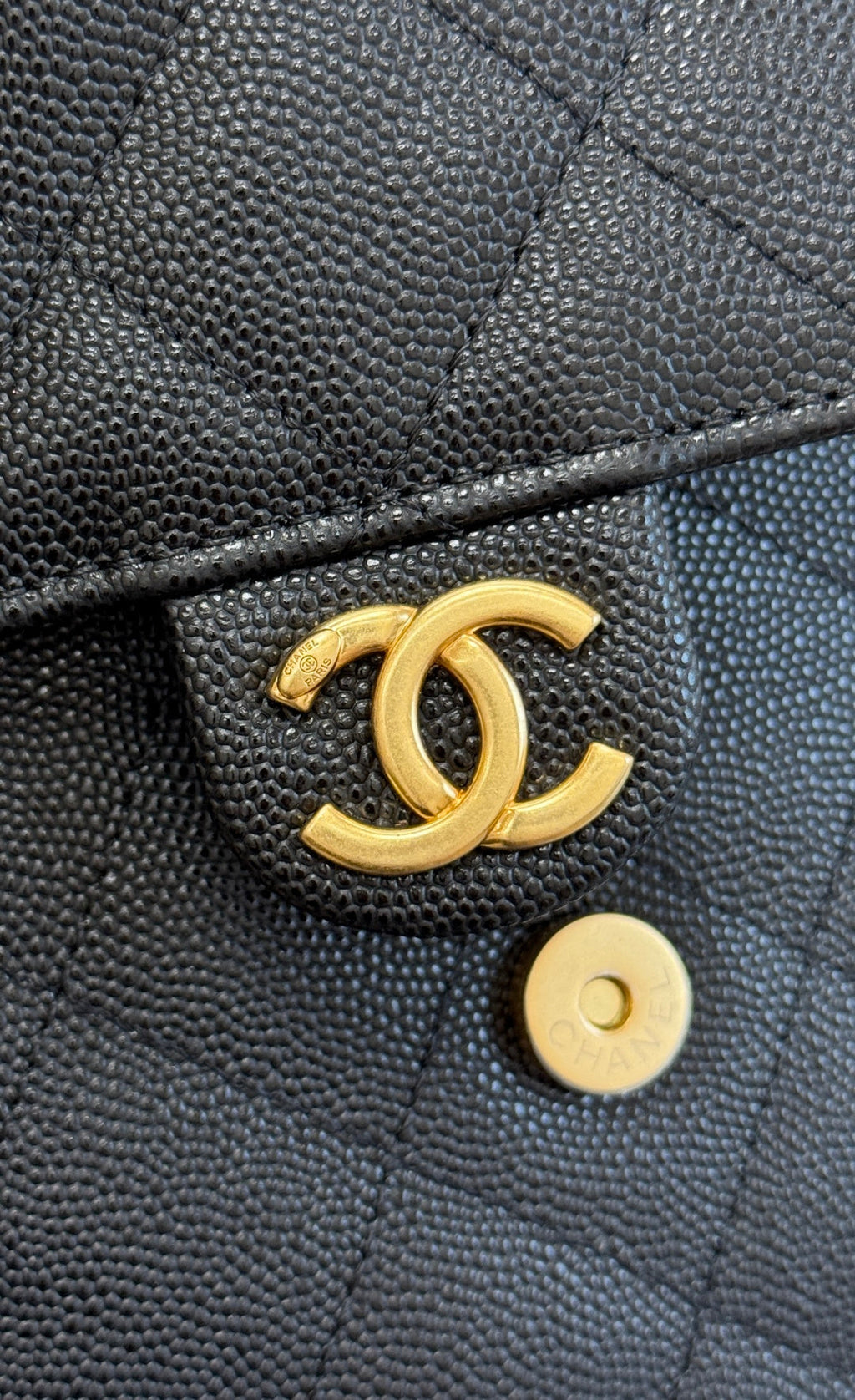 CHANEL 25S HOBO BAG 30 IN BLACK CAVIAR