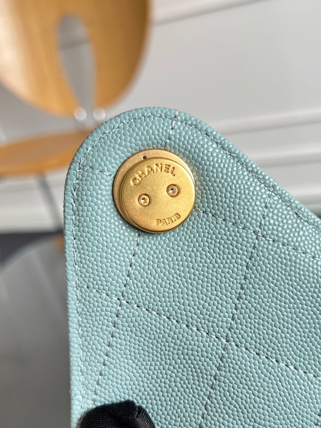 CHANEL 25S HOBO BAG 30 IN SOFT TEAL BLUE CAVIAR WITH GOLD HARDWARE