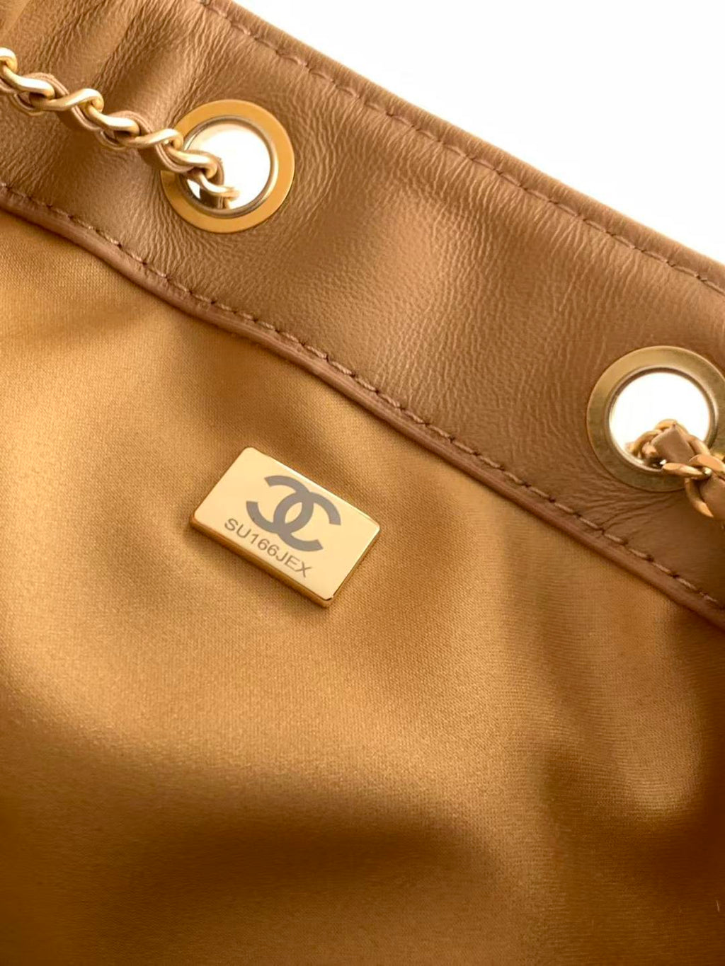 CHANEL 25S HOBO BAG 40 IN BROWN SUEDE WITH GOLD HARDWARE