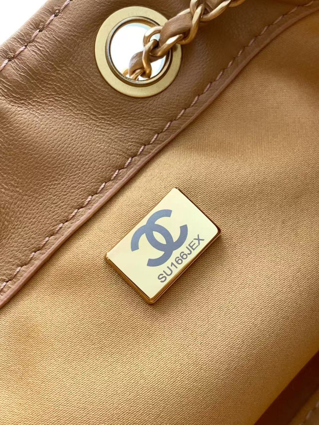 CHANEL 25S HOBO BAG 22 IN BROWN SUEDE WITH GOLD HARDWARE