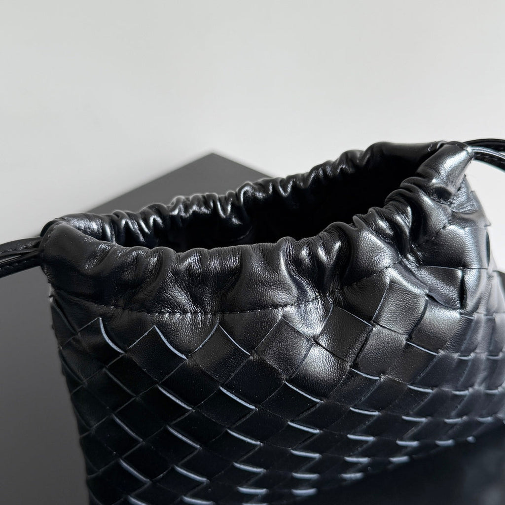 SMALL DUSTBAG 21 IN BLACK LAMBSKIN