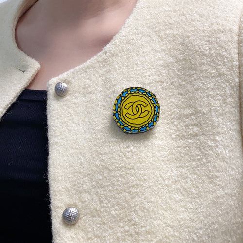 18K  Chanel Color Brooch