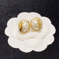 18K YSL White & Red Earrings