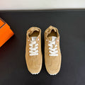 HERMES SKATEBOARD SHOES COPPER COLOR SUEDE