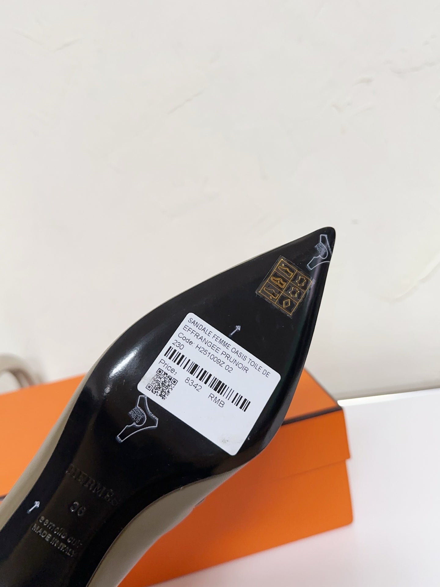 HERMES KIARA FLAT PUMP IN ARMY GREEN CALFSKIN
