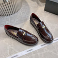 CHANEL 25S MOASINS IN ROSEWOOD CALFSKIN GOLD HARDWARE