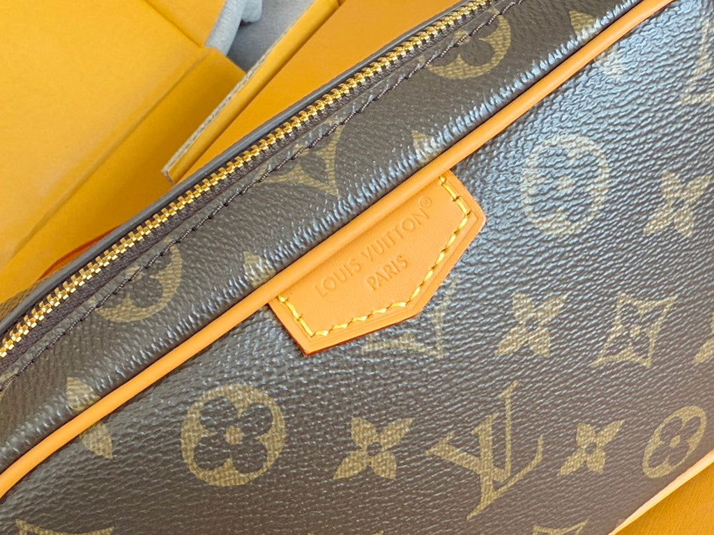 LOUIS VUITTON TROCADERO BAG 20 IN BROWN MIX ORANGE MONOGRAM ECLIPSE CANVAS