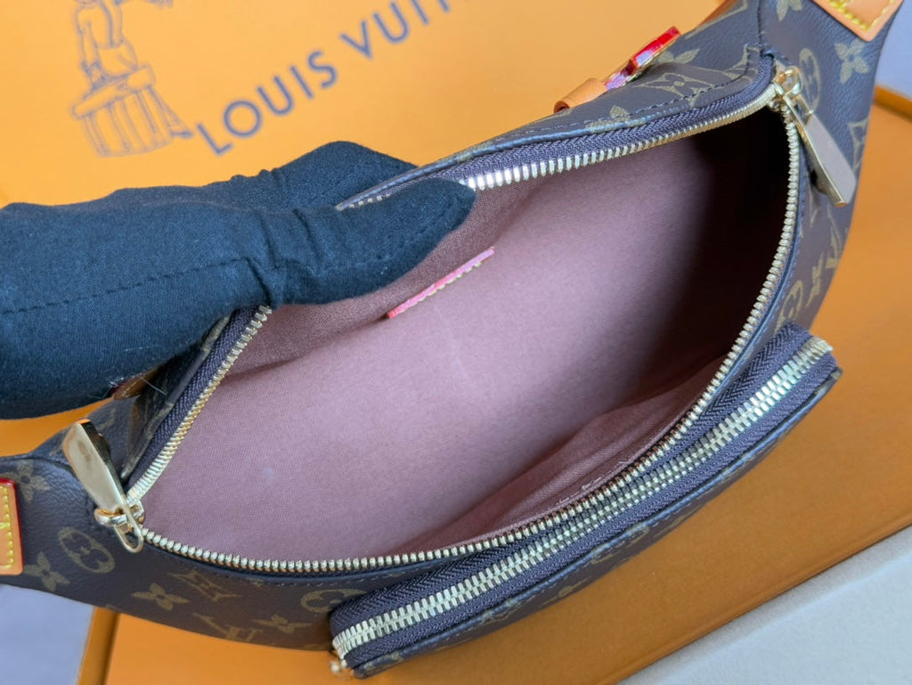LOUIS VUITTON RUSH BUMBAG 30 IN BROWN MONOGRAM DUST CANVAS