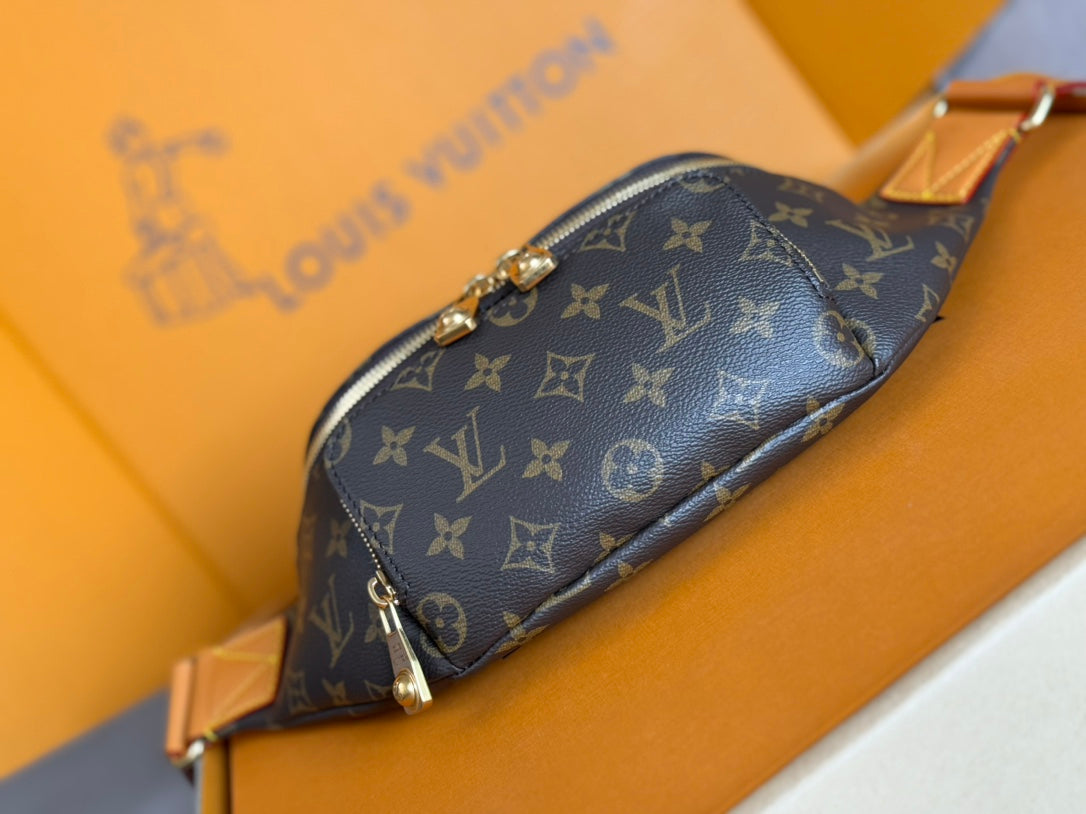 LOUIS VUITTON RUSH BUMBAG 30 IN BROWN MONOGRAM DUST CANVAS