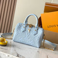 LOUIS VUITTON SPEEDY BANDOULIÈRE 20 IN BLUE HOUR MONOGRAM EMPREINTE LEATHER