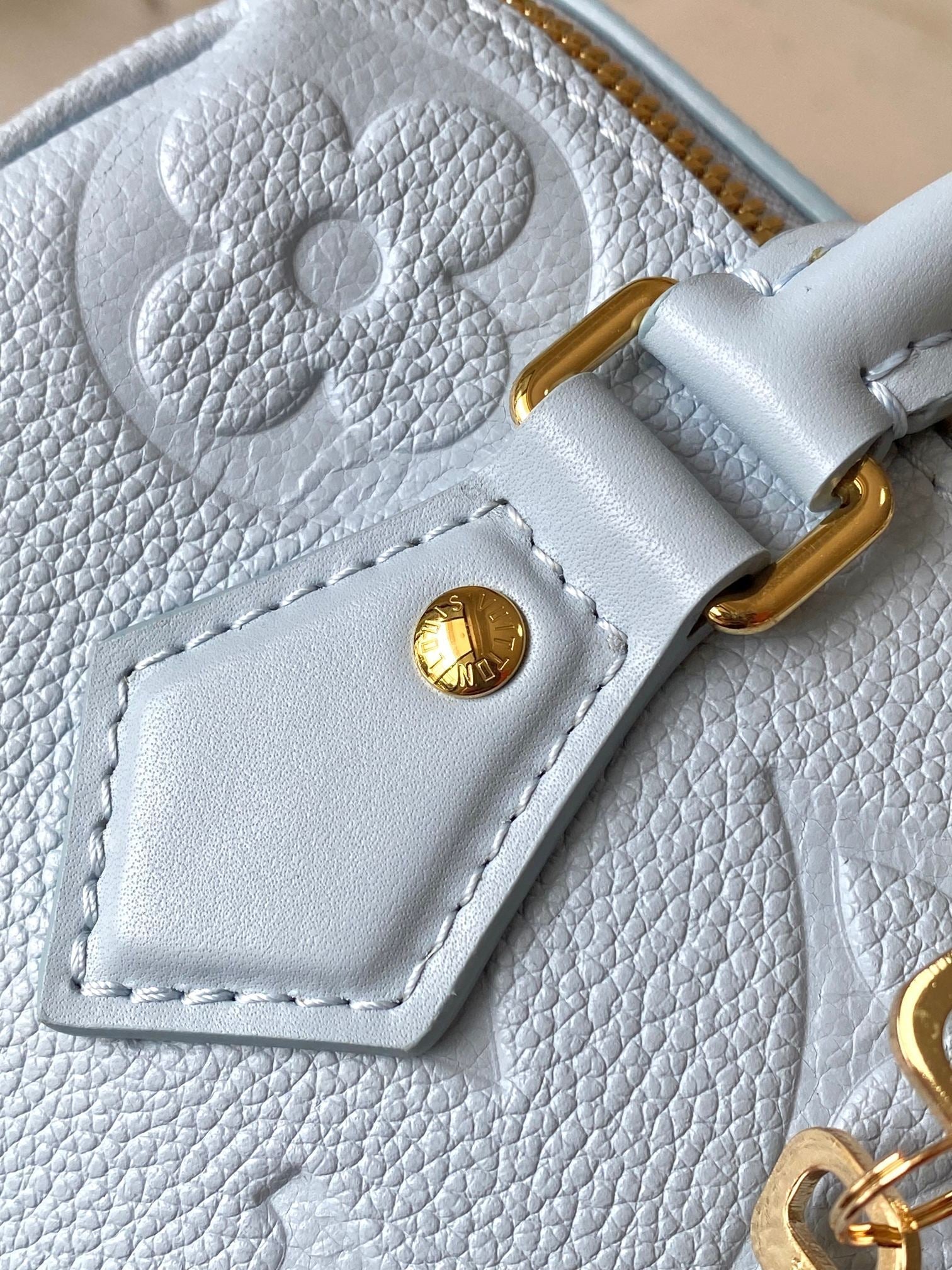 LOUIS VUITTON SPEEDY BANDOULIÈRE 20 IN BLUE HOUR MONOGRAM EMPREINTE LEATHER