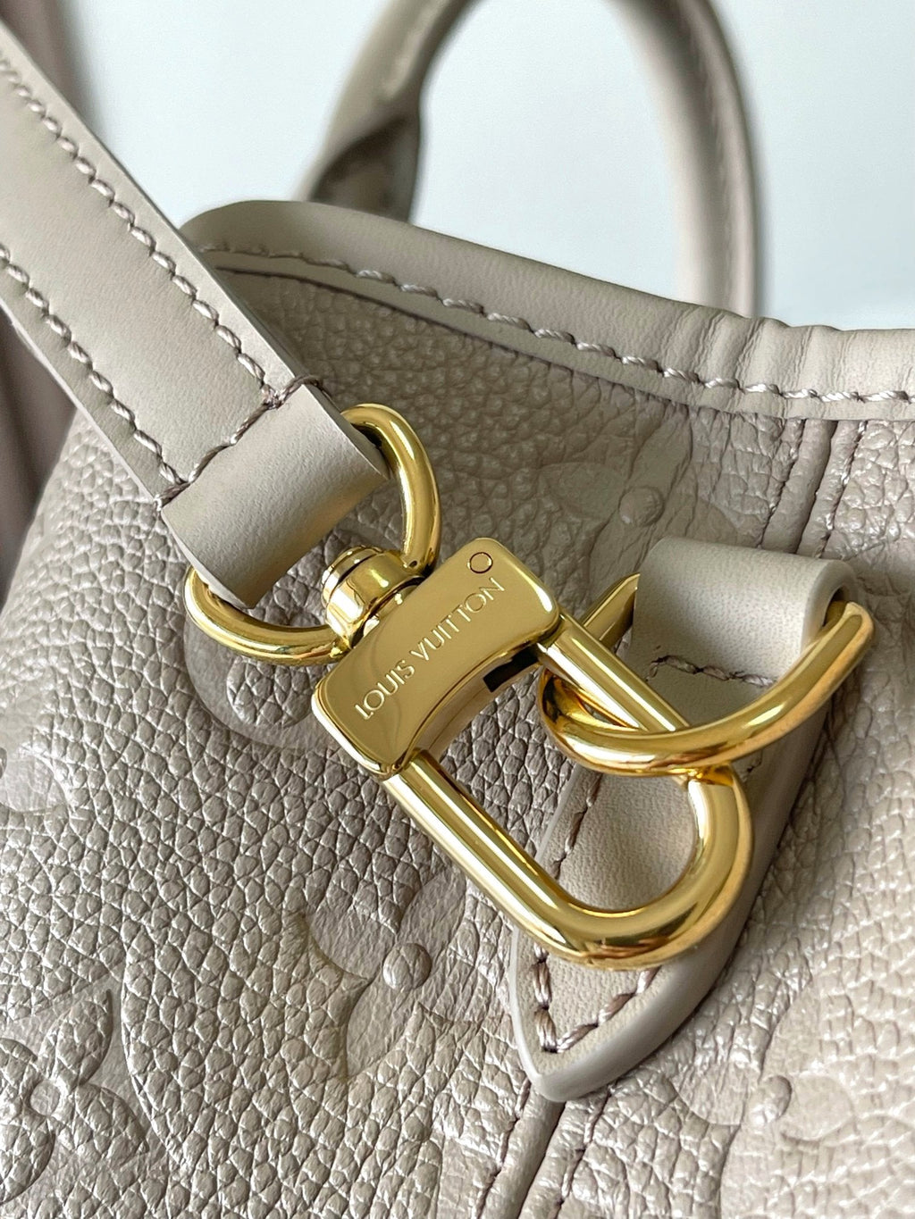 LOUIS VUITTON BABYLONE TOTE 31 IN TOURTERELLE MONOGRAM EMPREINTE LEATHER
