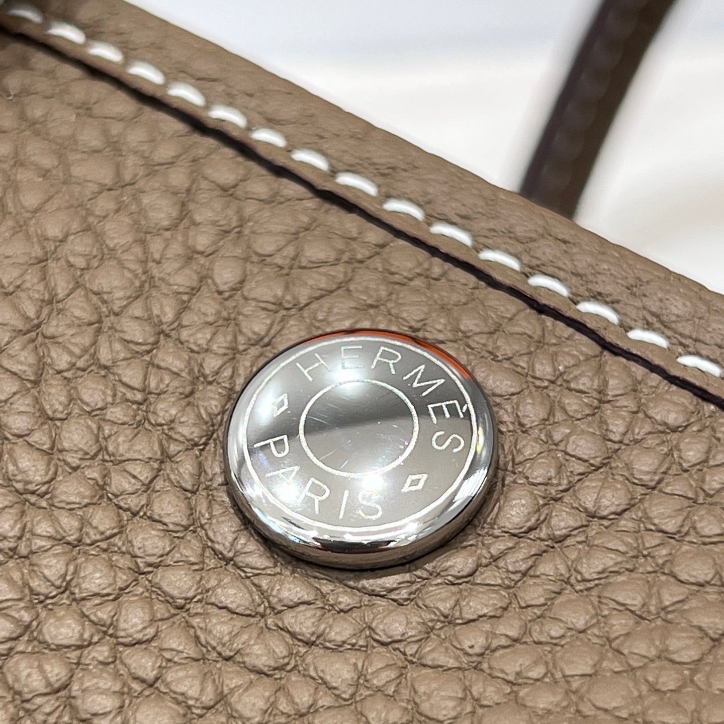HERMES GARDEN PARTY 23CM IN DARK BROWN CALFSKIN