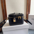 CELINE VANITY 18 IN BLACK SMOOTH CALFSKIN GOLD HARDWARE