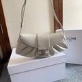 CELINE TEEN POLLY 29 IN WHITE CALFSKIN SILVER HARDWARE