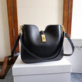 CELINE SMALL CAMILLE 16 SOFT BAG 24 IN BLACK SMOOTH CALFSKIN