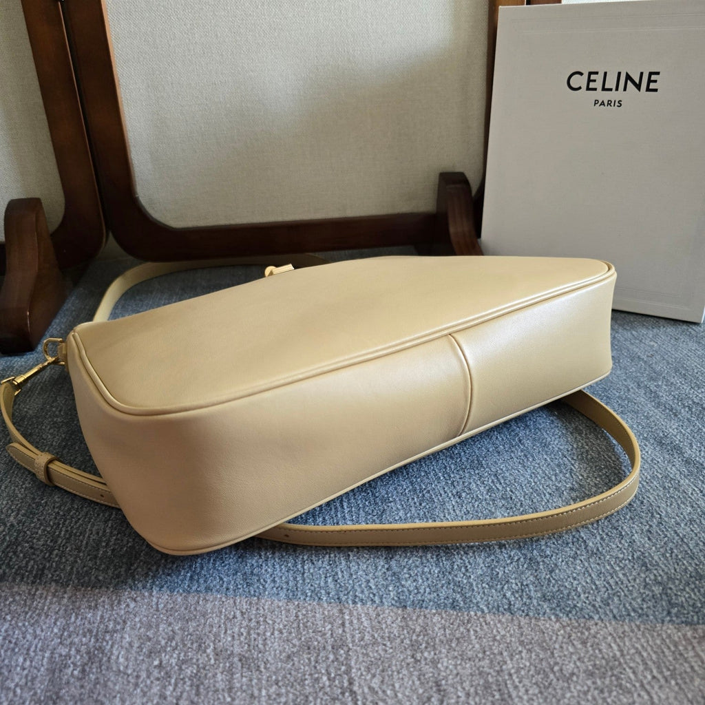 CELINE MEDIUM CAMILLE 16 SOFT BAG 36 LIGHT BEIGE IN SMOOTH CALFSKIN