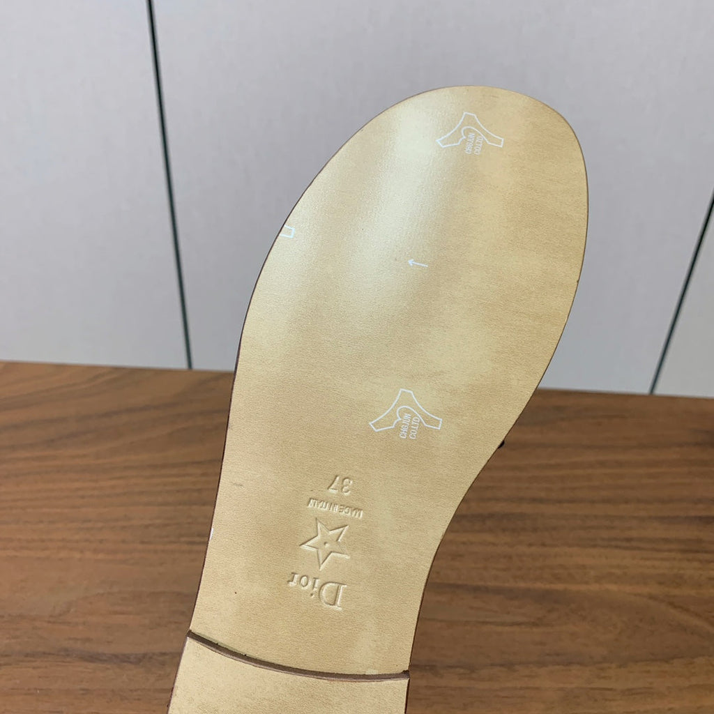 DIOR 25S DWAY SLIDE IN MULTICOLOR CALFSKIN AND FABRIC STYLE 3