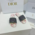 DIOR CD Mule Dway Slide 10mm Multi Motifs Style 2
