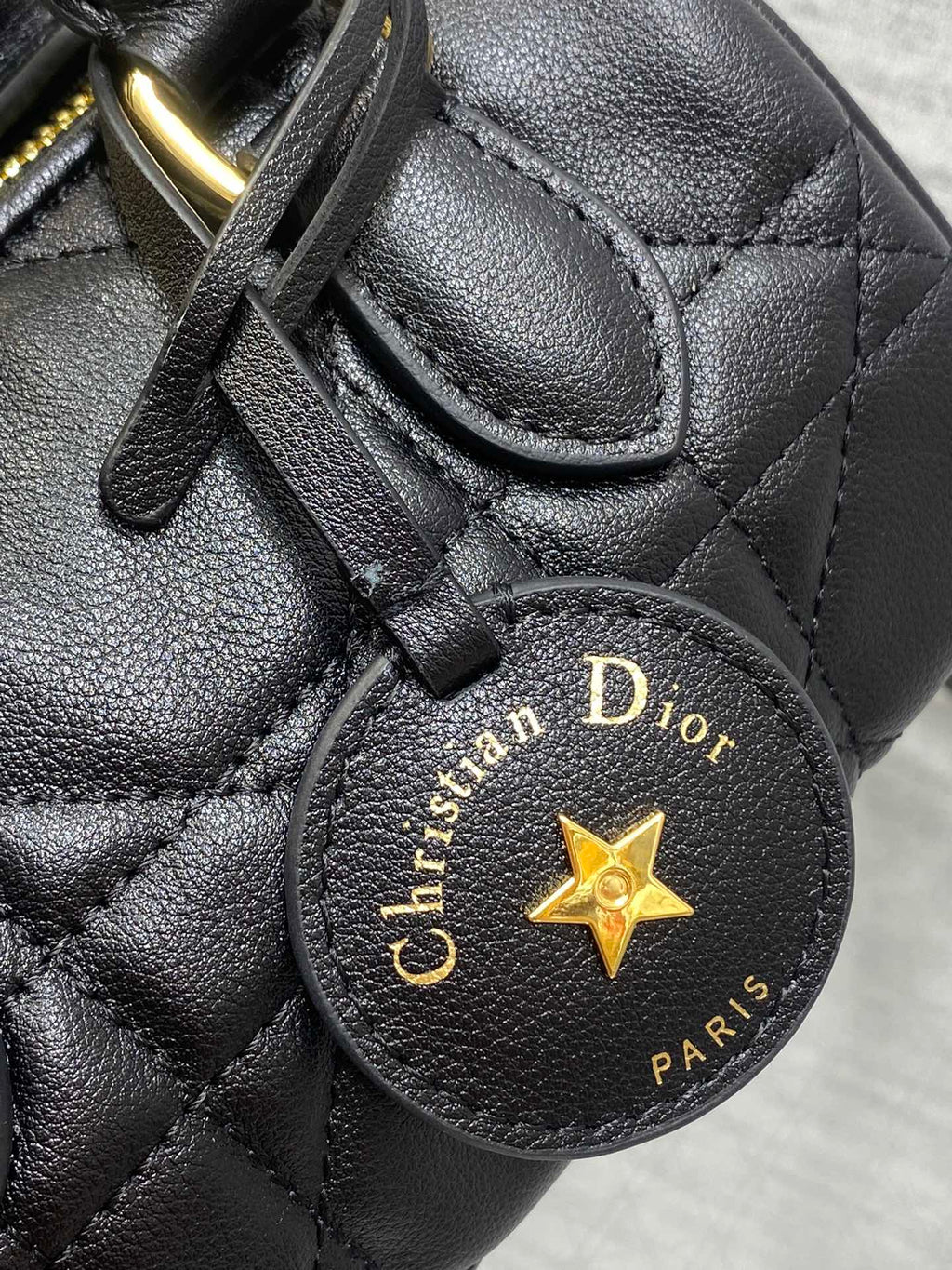 DIOR GROOVE MINI 17 BAG IN BLACK LAMBSKIN