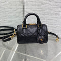DIOR GROOVE MINI 17 BAG IN BLACK LAMBSKIN