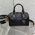 DIOR GROOVE MINI 20 BAG IN BLACK LAMBSKIN