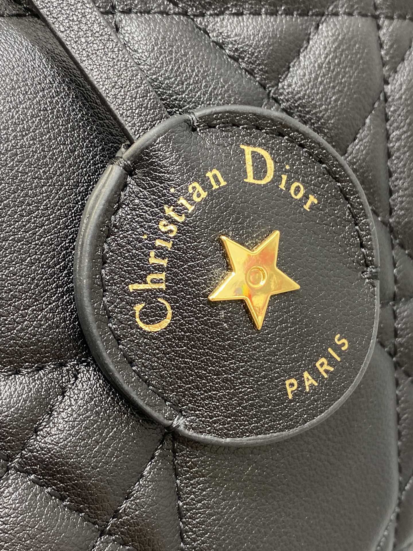 DIOR GROOVE 25 BAG IN BLACK LAMBSKIN