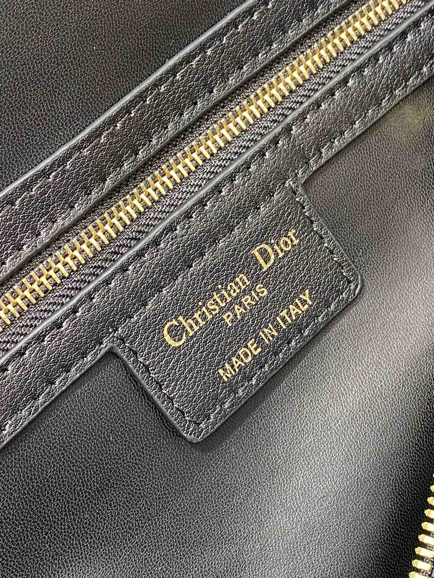 DIOR GROOVE 25 BAG IN BLACK LAMBSKIN
