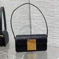 DIOR FLAP BAG 18 BLACK QUILTED ALLOVER CALFSKIN