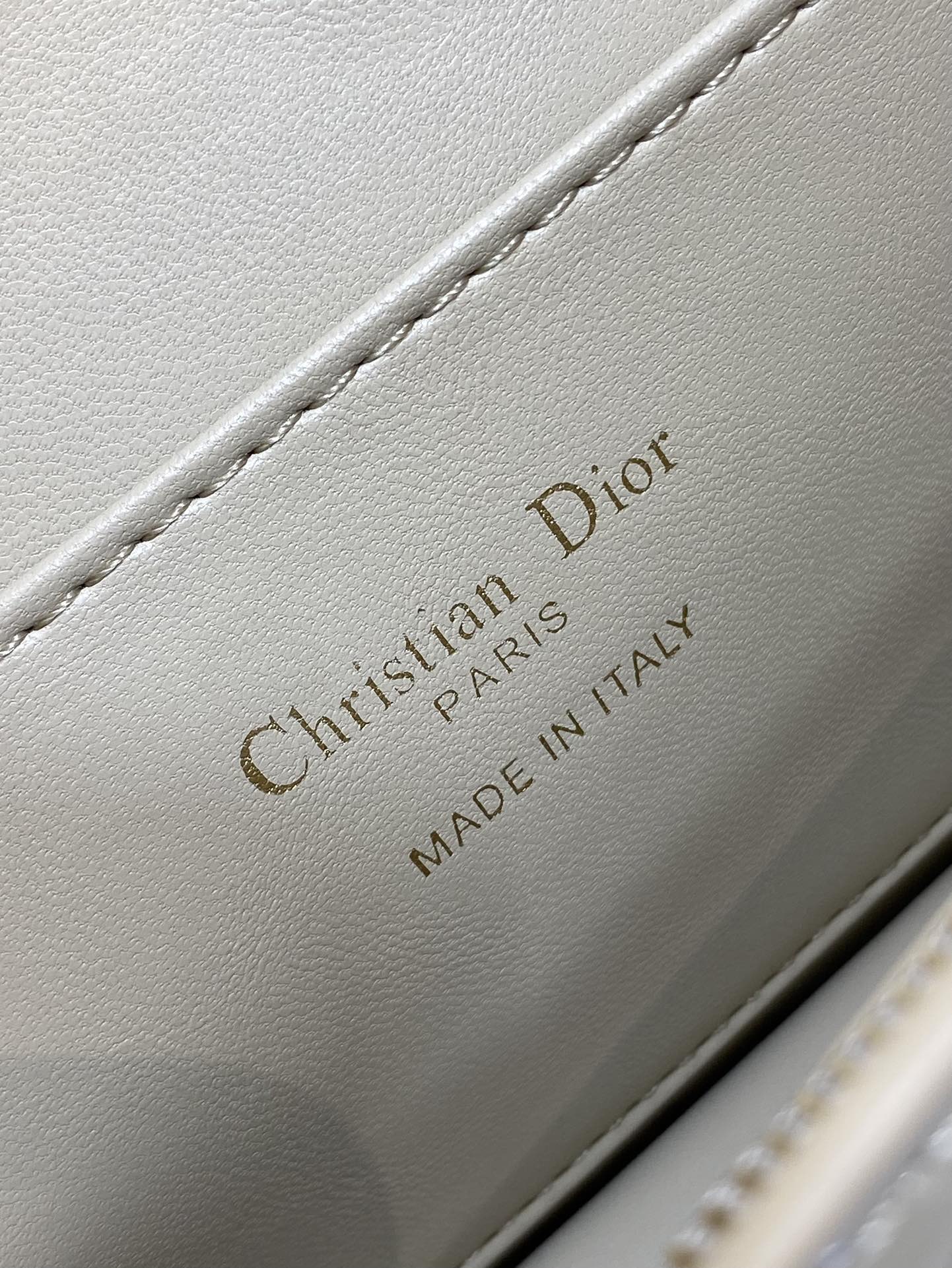DIOR FLAP BAG 18 IN WHEAT TAN PATENT CALFSKIN