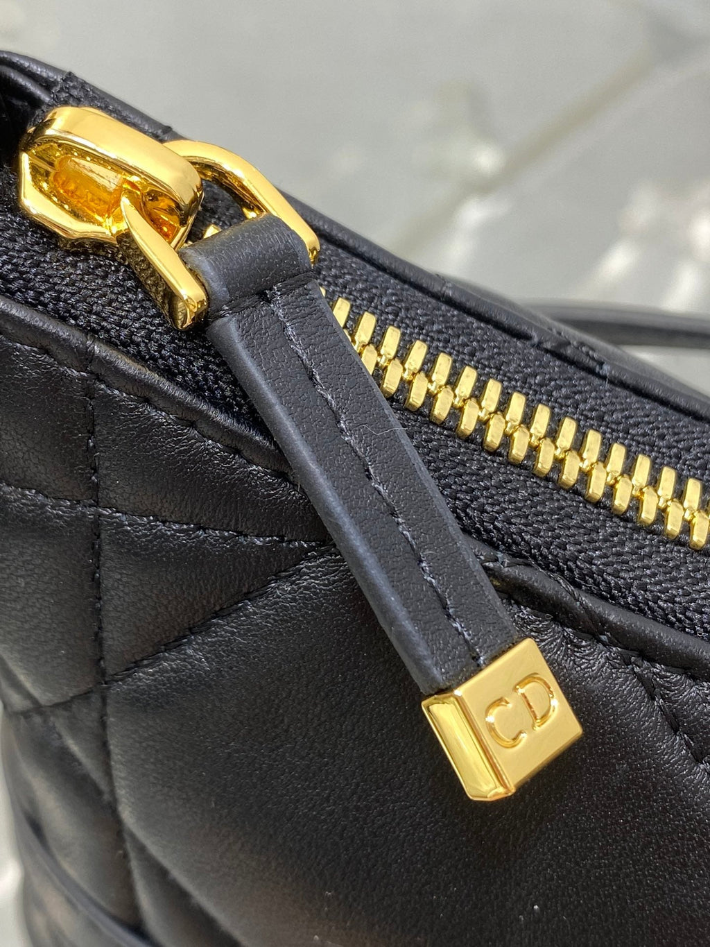 DIOR MISS CARO CIGALE MINI 18 BAG BLACK MACROCANNAGE LAMBSKIN