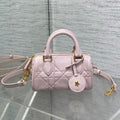 DIOR GROOVE MINI 17 BAG IN LIGHT PINK LAMBSKIN