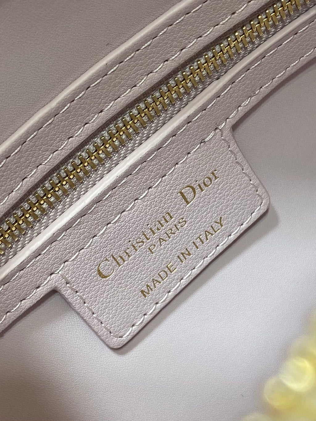 DIOR GROOVE 20 BAG IN LIGHT PINK LAMBSKIN