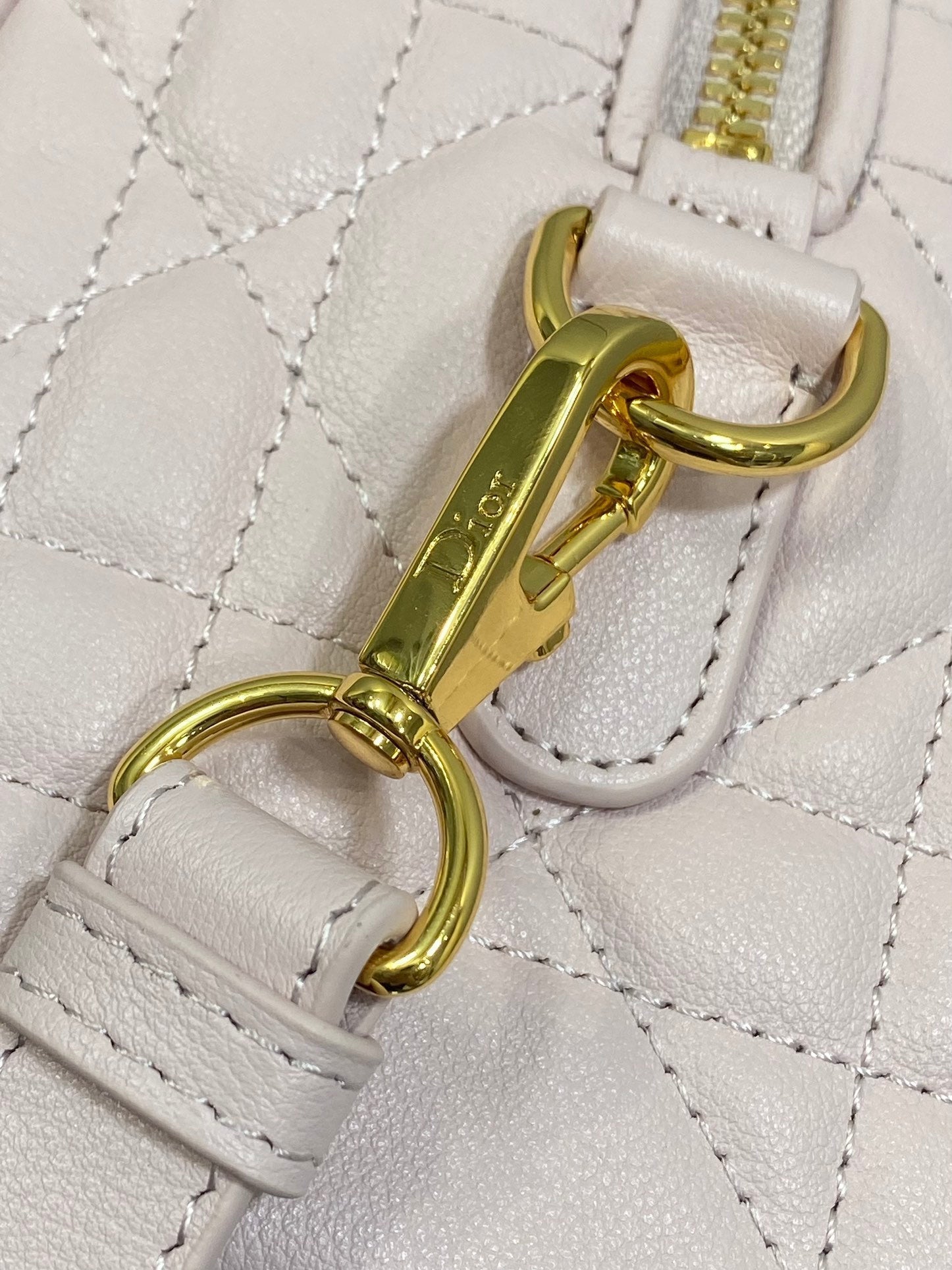DIOR GROOVE 20 BAG IN LIGHT PINK LAMBSKIN
