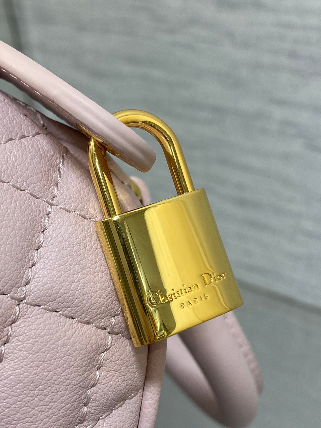 DIOR GROOVE 20 BAG IN LIGHT PINK LAMBSKIN