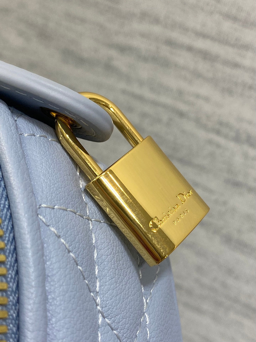 DIOR GROOVE 25 BAG IN LIGHT BLUE LAMBSKIN