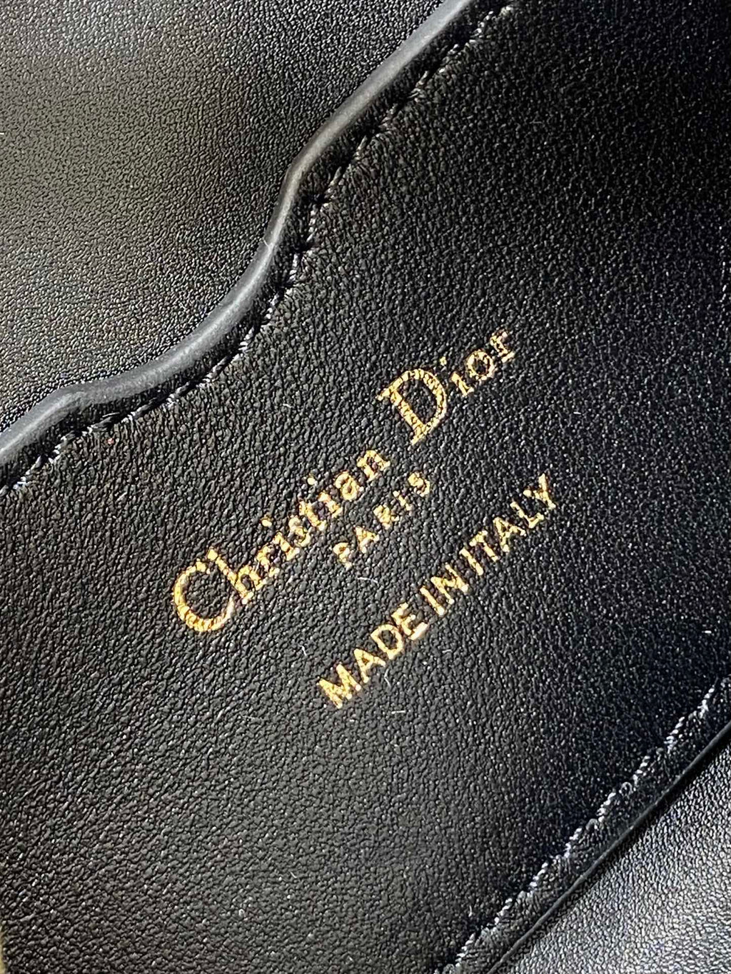 DIOR MISS CARO CIGALE MINI 24 BAG IN BLACK MACROCANNAGE LAMBSKIN