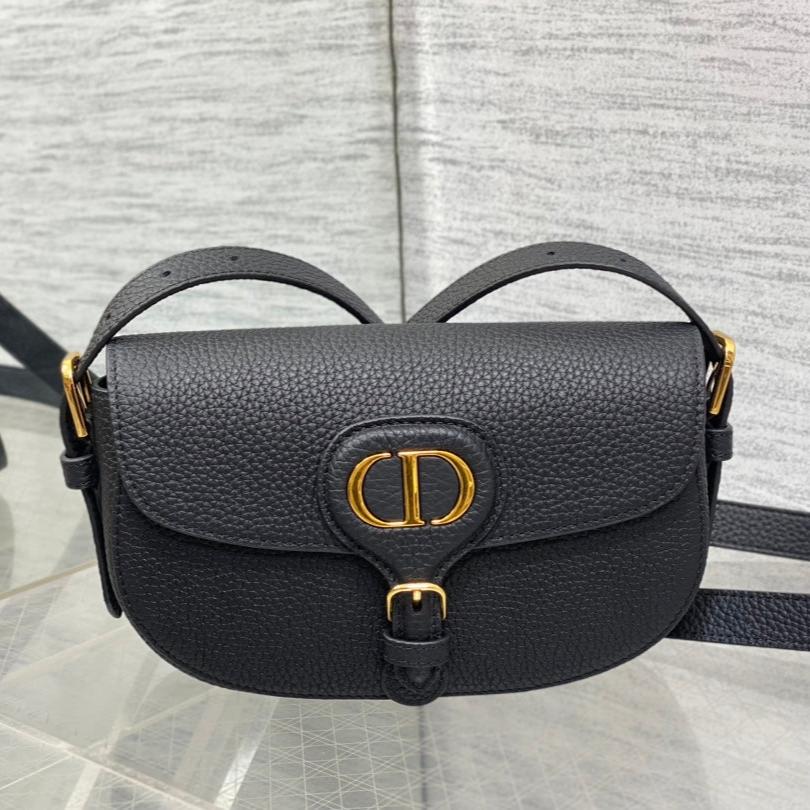 DIOR MINI 21 BOBBY BAG IN BLACK LAMBSKIN