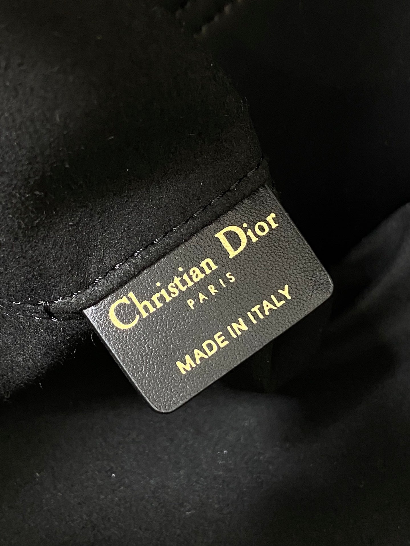 DIOR MEDIUM 28 TOUJOURS BAG IN BLACK MIX WHITE CANNAGE TWEED WITH GOLD HARDWARE