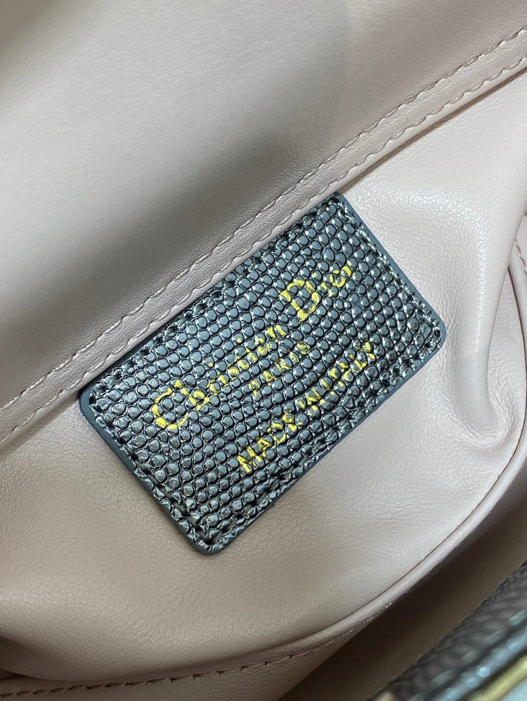 DIOR MEDIUM 16 LADY BAG IN GOLD METALLIC LAMBSKIN