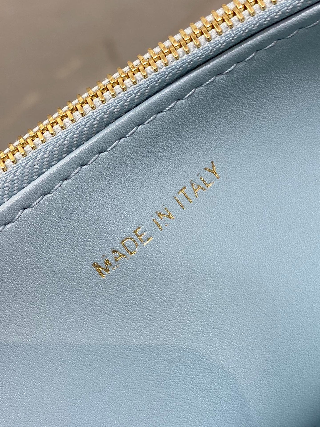 DIOR MISS CARO MINI BAG 17 IN BABY BLUE MACROCANNAGE LAMBSKIN