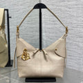 DIOR 25S SMALL VOYAGE BAG 23 IN POWDER BEIGE FLAT MACROCANNAGE GRAINED CALFSKIN