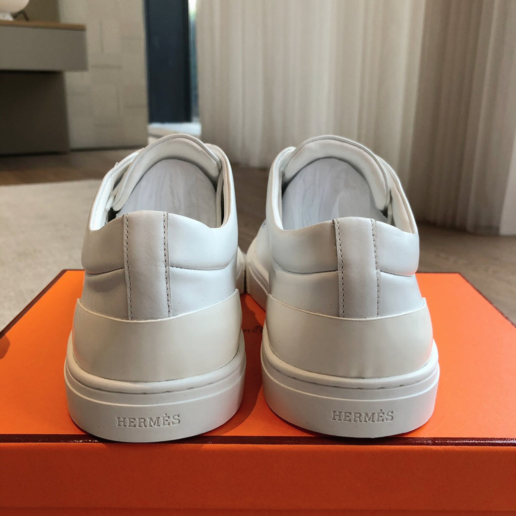 HERMES IRWIN SNEAKER WHITE CALFSKIN