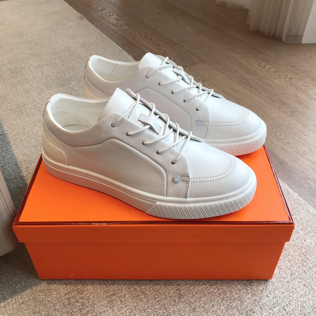HERMES IRWIN SNEAKER WHITE CALFSKIN