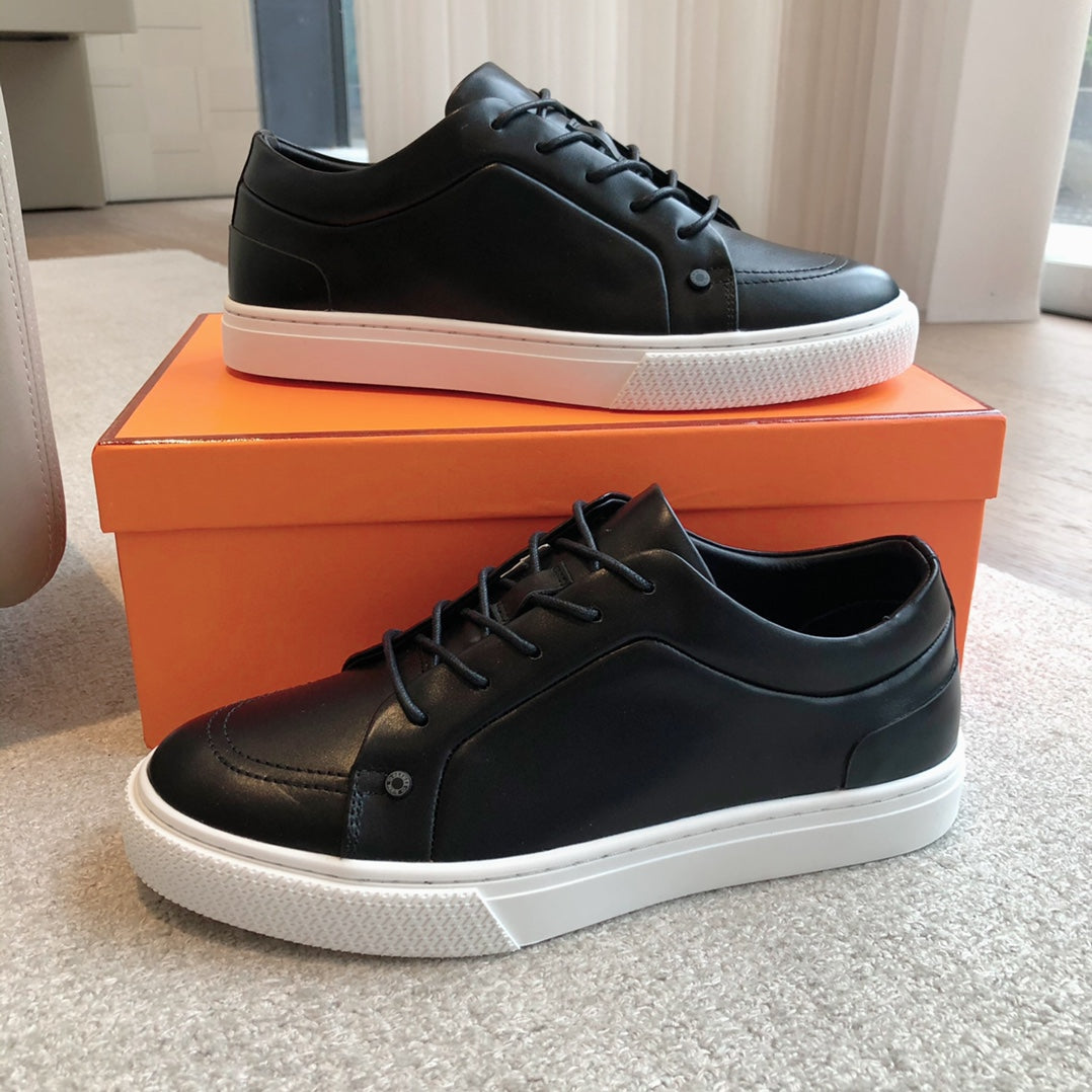 HERMES IRWIN SNEAKER BLACK CALFSKIN