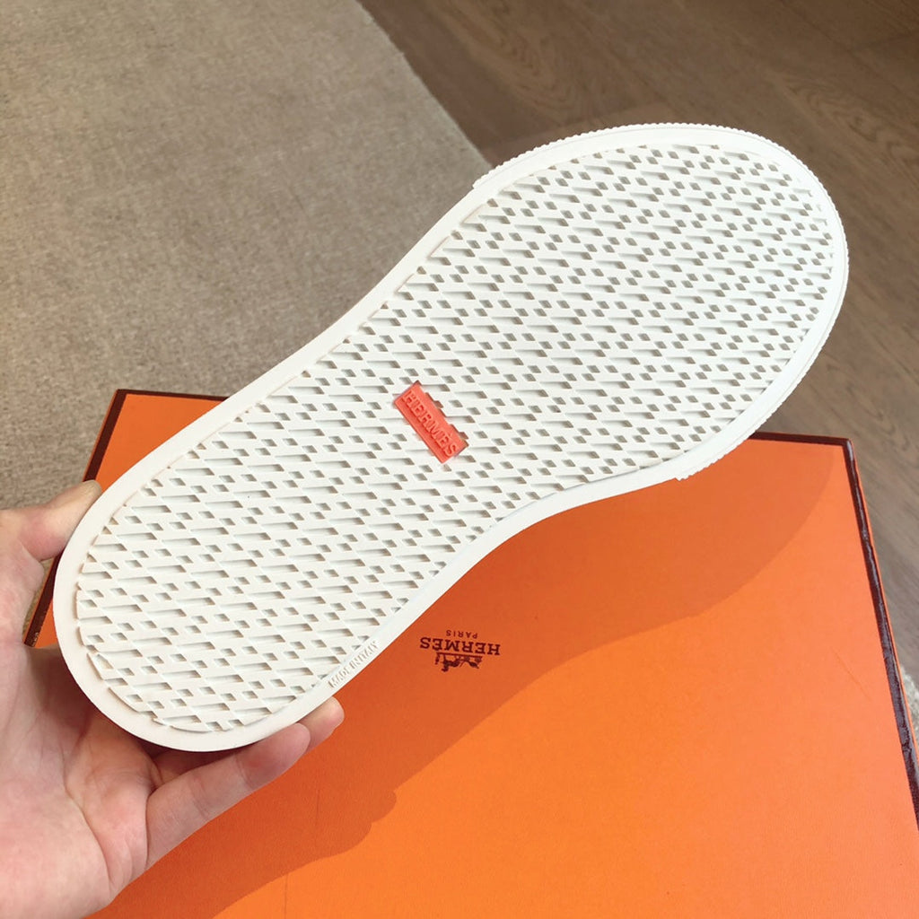 HERMES GET SNEAKER WHITE CALFSKIN